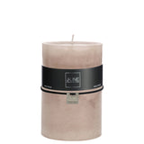 Détail de la texture de la bougie J-Line rose clair