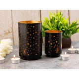Solder Tealight Masterbox 16X 2 Set Starry Sky Candlers Around Black Gold