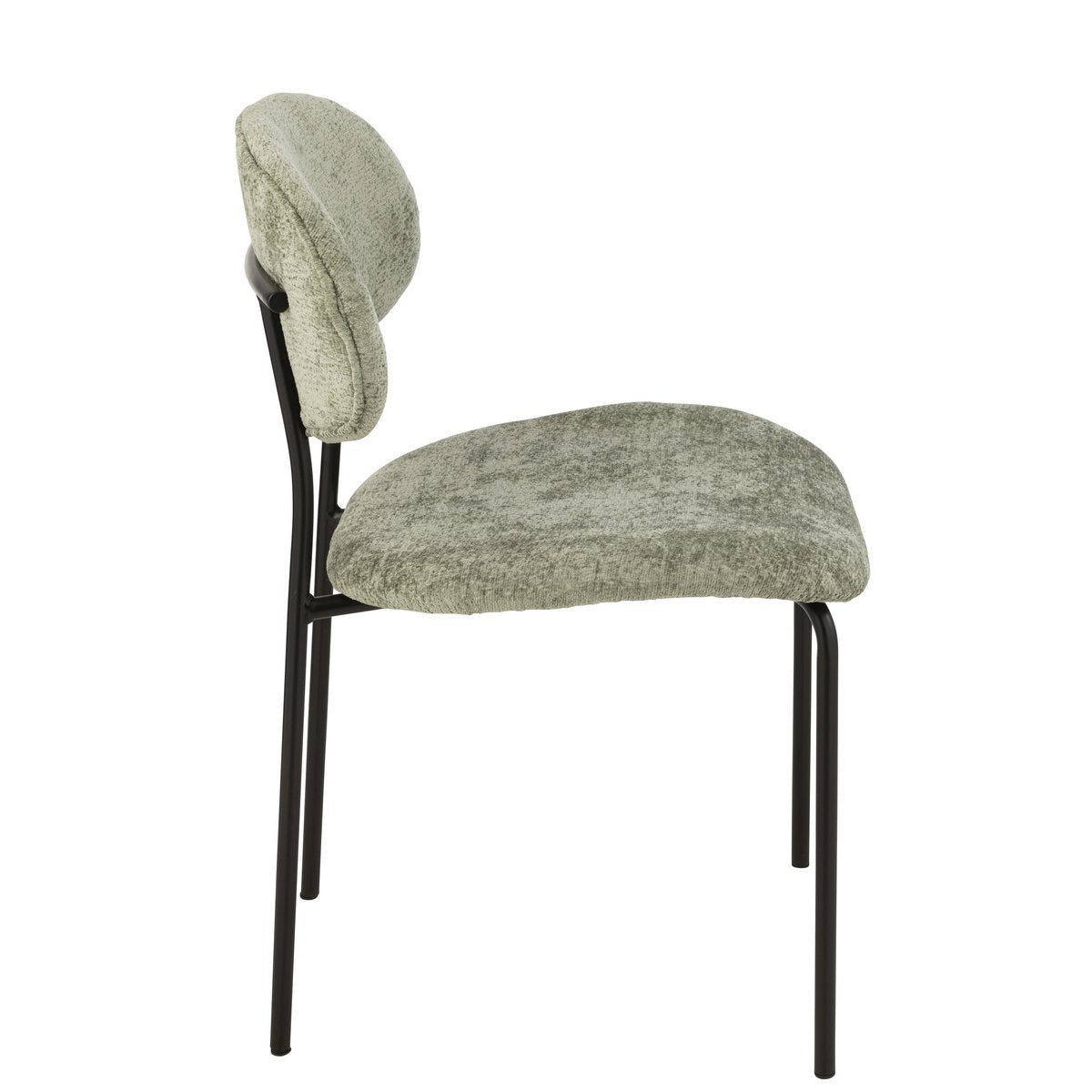 Chaise J-Line vert menthe dans un décor moderne