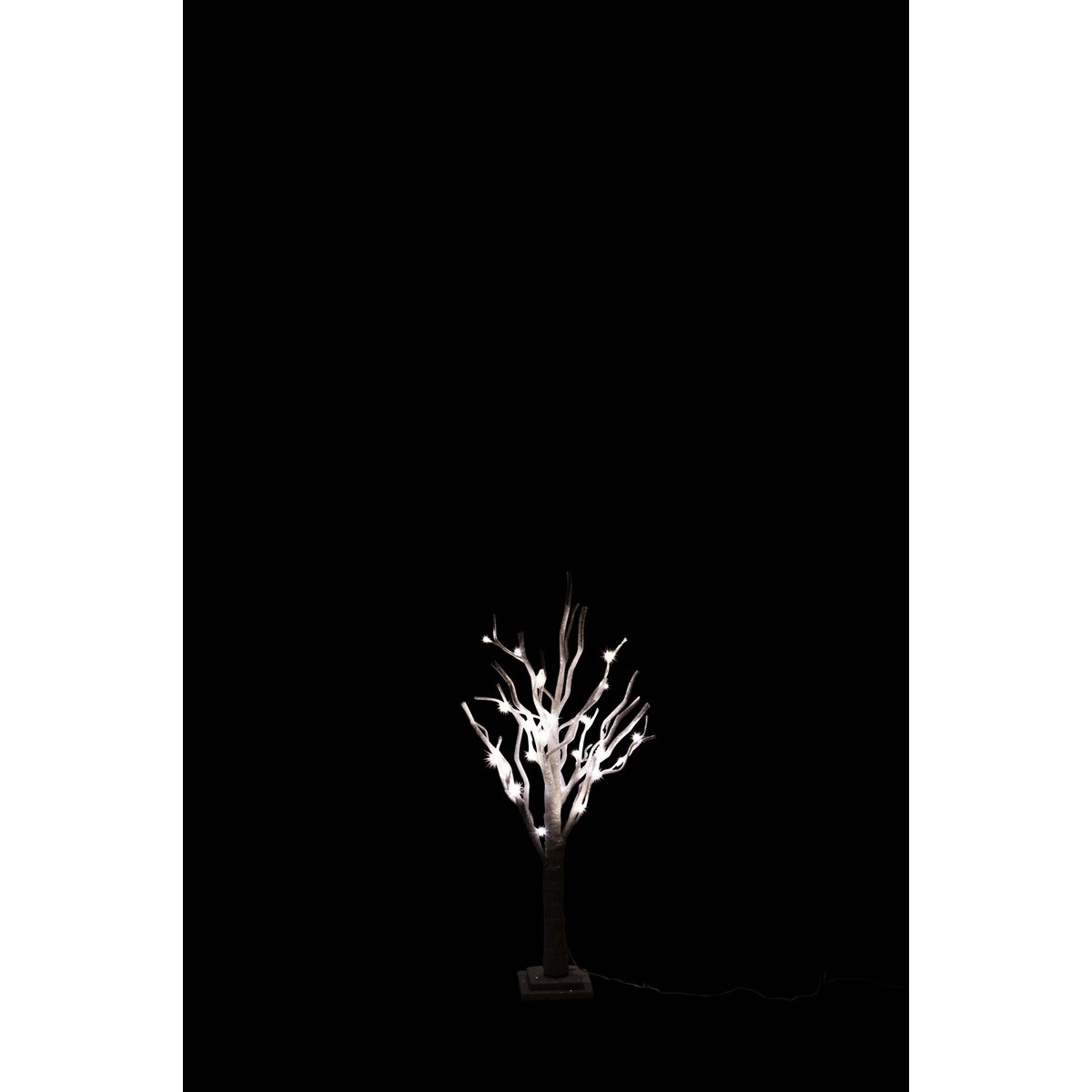 Détail du vase J-Line Carol, en verre marron, parfait pour fleurs