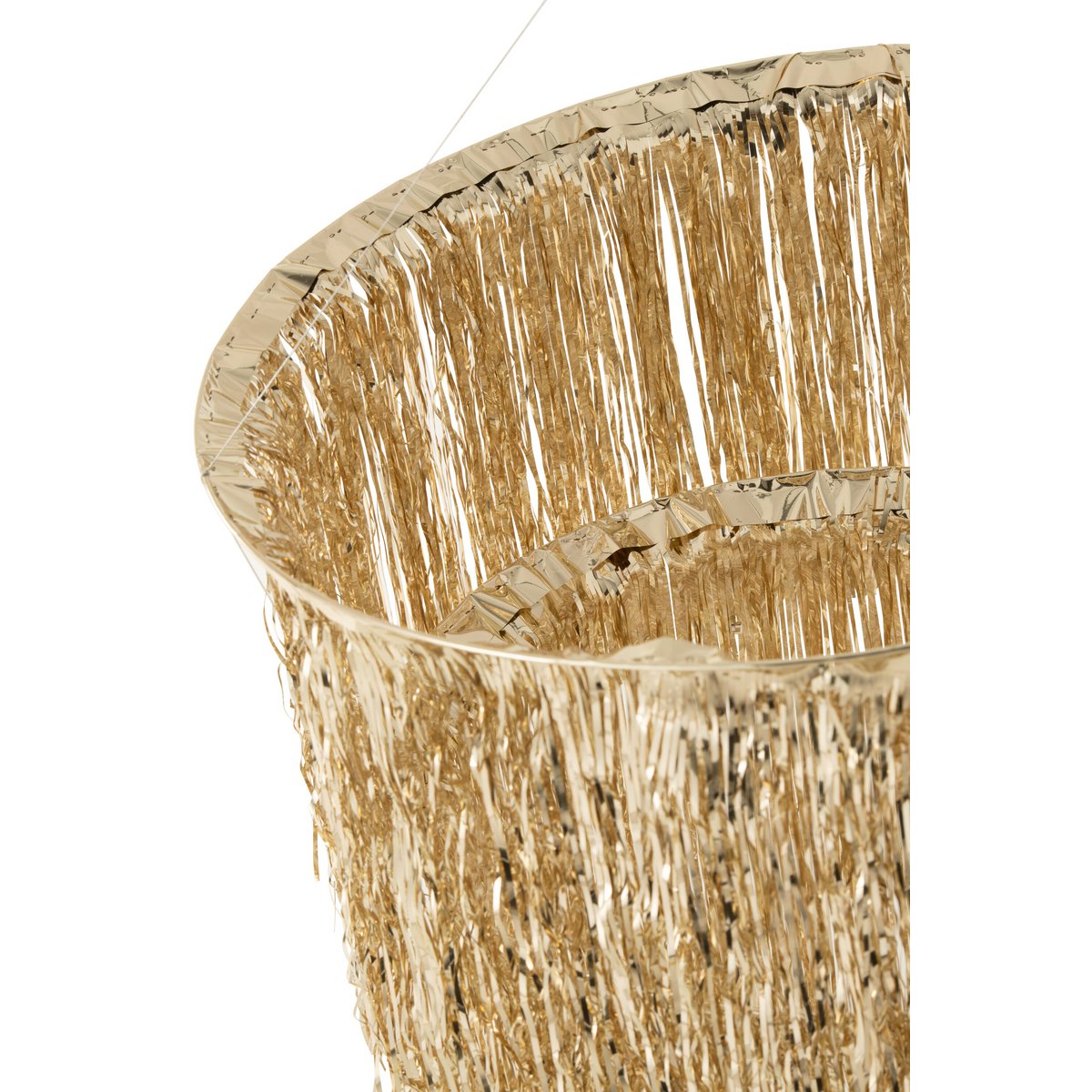 Détail de l'abat-jour J-Line Kandel Frankes en plastique doré