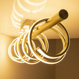 Plafond LED "Belleza", lampe à plafond en métal moderne et le plastique en nickel Matt et White, avec des LED fermement construites, 100 cm de long. L'éclairage idéal pour le salon, la salle à manger ou la cuisine.