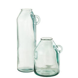 Détail du vase J-Line en verre recyclé - couleur blanche