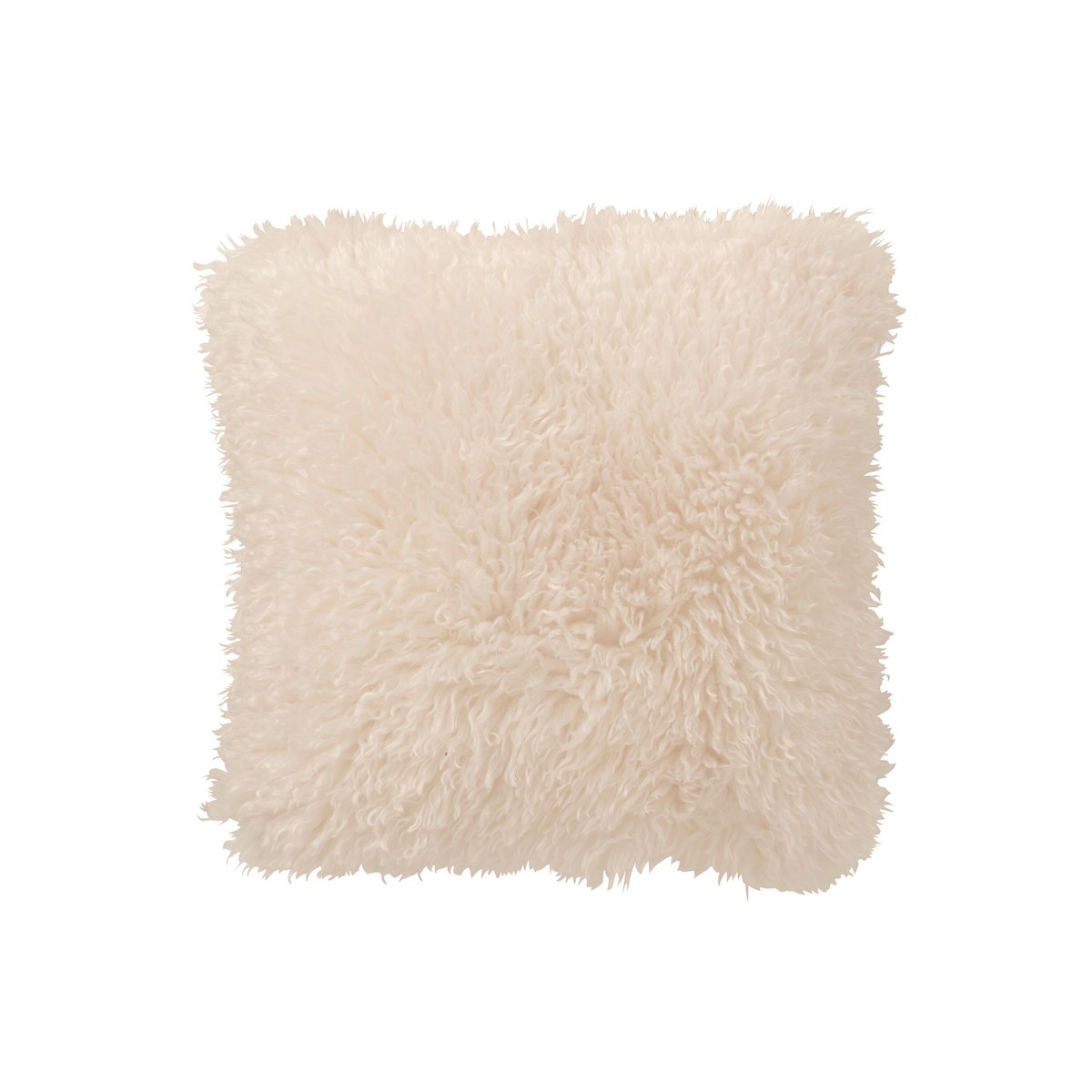 Coussin Moutie J-Line en polyester blanc, vue latérale