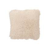 Coussin Moutie J-Line en polyester blanc, vue latérale
