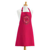 Tablier de cuisine Macarons Addict recyclé Rose 72 x 90
