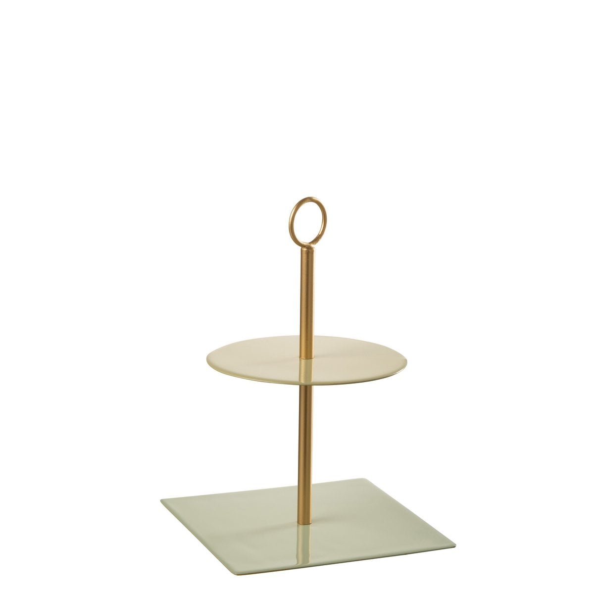 Tableau J-Line 2 Layer - design moderne en métal vert et or