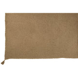Gros plan du tissu en coton du plaid J-Line beige foncé