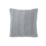 Coussin J-Line Twist en polyester gris - vue de face