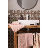 Serviette de toilette uni Zoé Aubepine 50 x 100