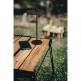 Lampe de table de batterie LED magnétiquement "Ella" pour l'extérieur et à l'intérieur, en métal et en plastique en noir, 35 cm de haut