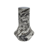 Vase Mosaïque Marbre Blanc avec finition brillante et design élégant
