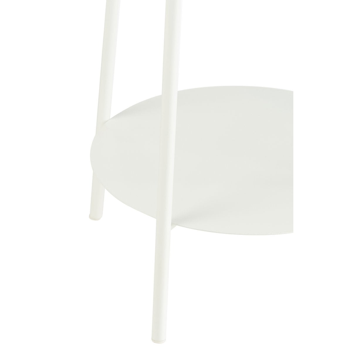 Jardinière Deux Métal Blanc dans un jardin moderne