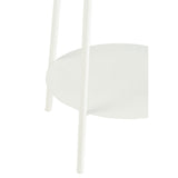Jardinière Deux Métal Blanc dans un jardin moderne