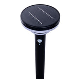 LAMPE SOLAIRE SOLAIRE LED "Nora" avec brochette de terre, pour l'extérieur, la brochette de terre en métal et en plastique en noir, avec LED intégrée