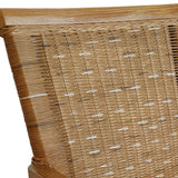 Chaise de salle à manger avec accoudoirs chaise de rotin cappuccino Perth chaise de panier rotin fauteuil durable