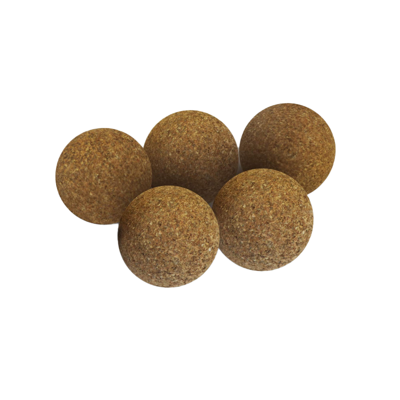 Lot de 5 balles de baby-foot en liège naturel Cornilleau