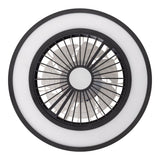 Loucles de plafond LED + ventilateur "Arioso" Ø 54 cm, en métal et en plastique, avec de nombreuses fonctions