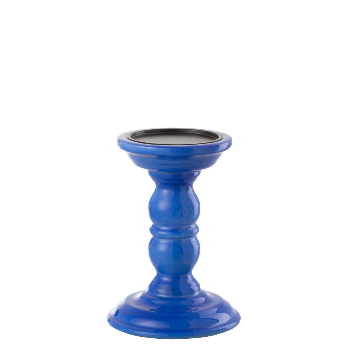 Chandelier Halter bleu en mangohout, design contemporain et élégant.