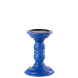 Chandelier Halter bleu en mangohout, design contemporain et élégant.