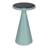 Lampe de table de batterie solaire "Palu" pour l'extérieur et à l'intérieur, en plastique en vert, 20 cm de haut