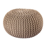 Pouf Ø 55 h 37 h 37 tabouret de tricot siège de planche de sol de pouf durable
