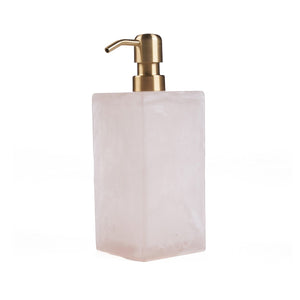 Le Distributeur de Savon en Résine - Rose Blanc