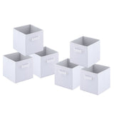 Boîtes de rangement Boîte de pliage pliable 26x26x26 cm 6 -pack Boîte de rangement carré