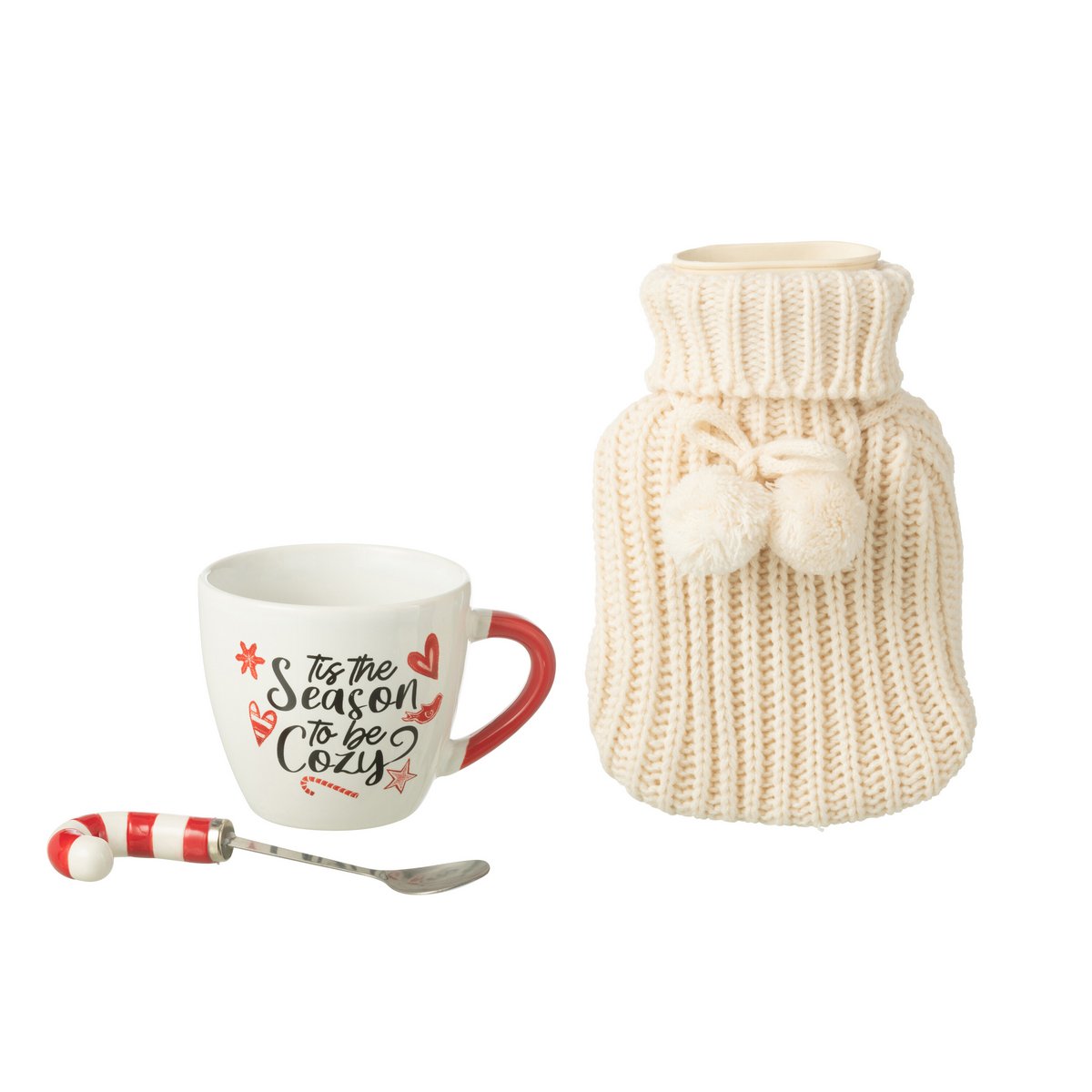 Cuillère en céramique rouge du coffret cadeau J-Line
