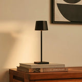 Lampe de table rechargeable noire William