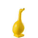 Décoration J-Line Goose Outside en polyresine jaune, design élégant
