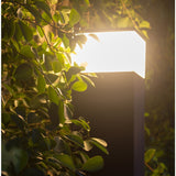 Jupes extérieures LED "Vigo" en métal et en plastique en anthracite, avec LED intégrée, lumière de chemin