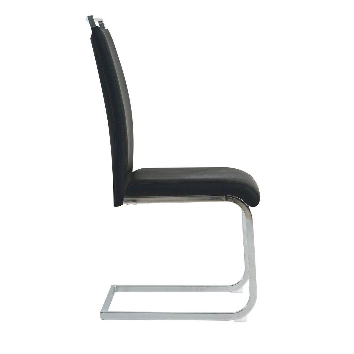 Pieds en métal chromé de la chaise cantilever