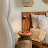 Lampe de table rechargeable rouge Hugo Berry