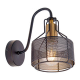 1er spot de lampe murale "Foro" en métal en noir, avec version E27, environ. 22 x 13,5 x 23 cm. Éclairage élégant pour le salon, la salle à manger ou la cuisine.