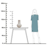 Vase en verre mat ivoire