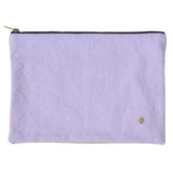 Pochette Tricolo Lilas Ananas, design élégant avec motifs colorés