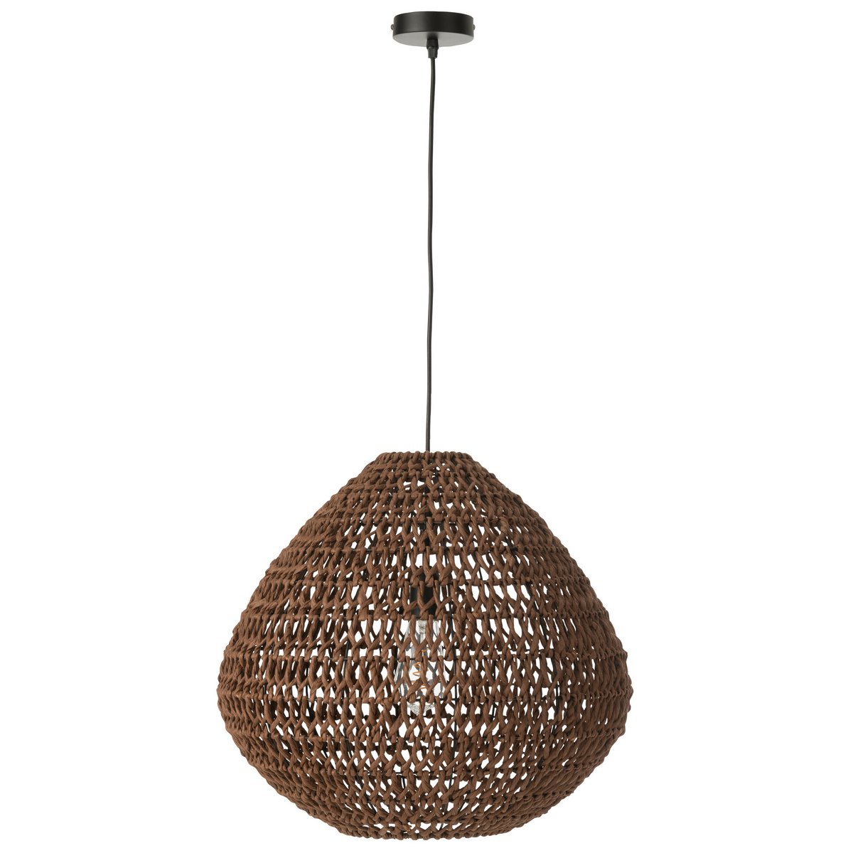 Ambiance chaleureuse créée par la lampe J-Line Twisted