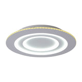 Plafond LED "Mirel" Ø 50 cm, 6 cm de haut, métal et plastique en blancs, LED intégrés, 2400 lm, dimmable, fonction CCT 3000-6500 K, changement de couleur RVB