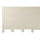 Ambiance cosy avec le plaid Pompon J-Line dans une chambre