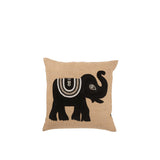 Coussin Elephant J-Line, mise en scène dans un salon chic