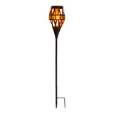 Piquet solaire à LED h: 85cm avec effet flamme; FlammeLumière