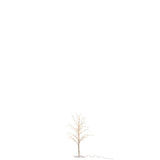 Arbre décoratif J-Line Bare en métal blanc avec lumières LED