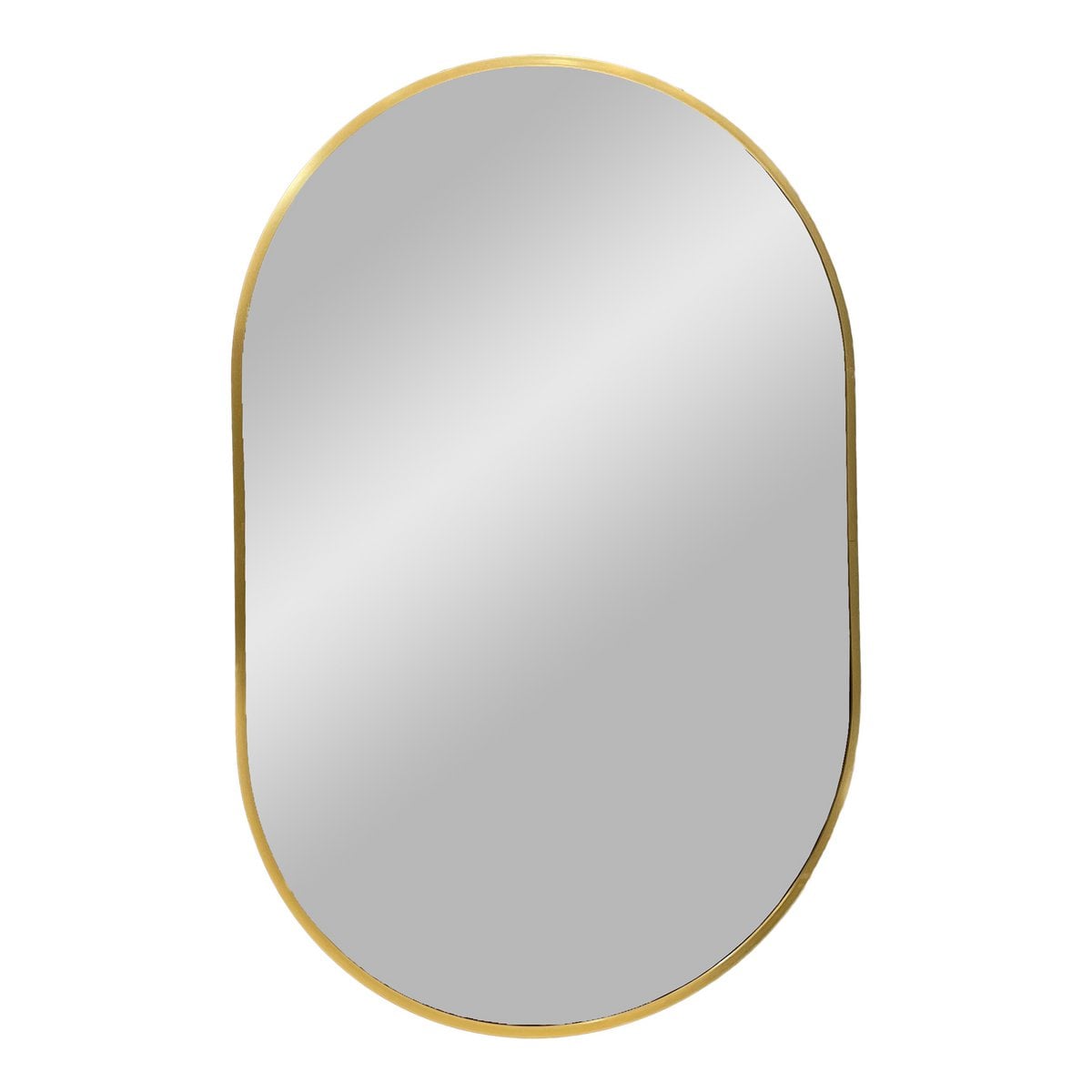 Miroir Madrid en laiton avec cadre ovale élégant