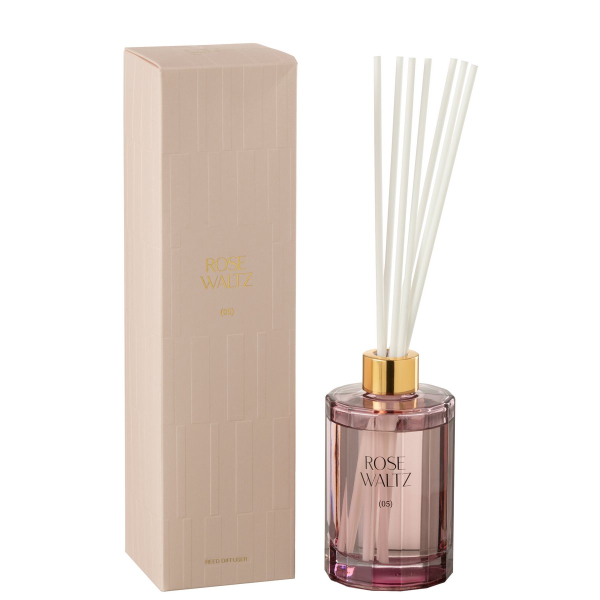 Bâtonnets parfumés J-Line Rose Waltz sur un décor raffiné