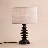 Lampe en bois marron foncé Bodhi