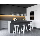 Lampe à pendentif LED "nobilis" longueur d'environ. 100 cm, en métal et en plastique en gris, avec des LED fermement construites, l'éclairage pour le salon, la salle à manger ou le bureau