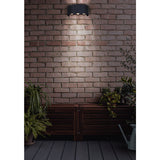 Lampe murale extérieure LED "Auron", en métal en anthracite, avec LED intégrée