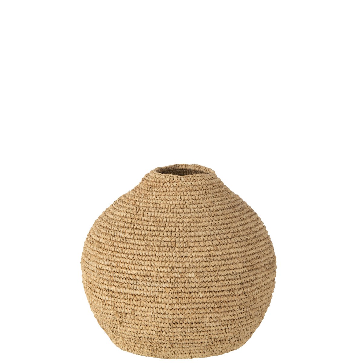 Vase Round J-Line en gason naturel avec un diamètre de 44 cm