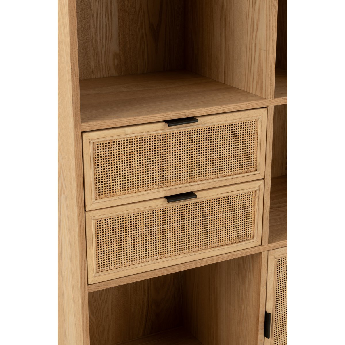 Armoire J-Line en MDF et métal, vue de dessus